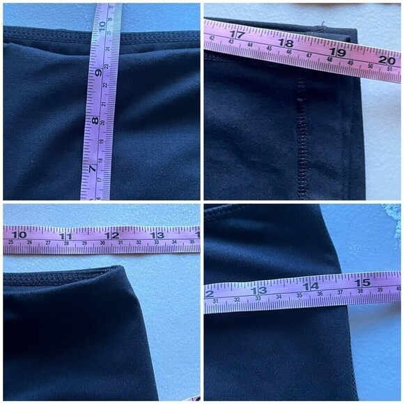 Zella womens black midnrise athletics leggings Gorpcore Balletcore casual yoga S - Picture 3 of 7